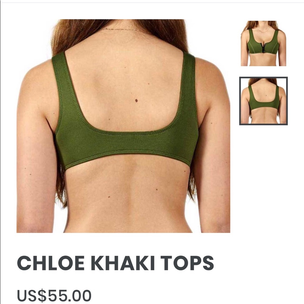 Hoaka swimwear Chloe khaki set - Picture 5 of 6